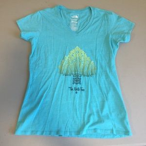 The North Face Blue/Green Slim Fit T-Shirt